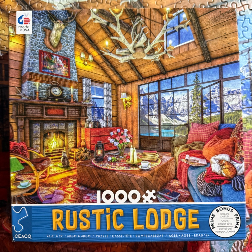 Ceaco Rustic Lodge 1000 Piece Puzzle 🧩 COMPLETE